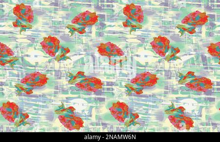 pattern background vector texture wallpaper abstract design illustration seamless backdrop red decoration fashion textile art style fabric geometric Stock Vector