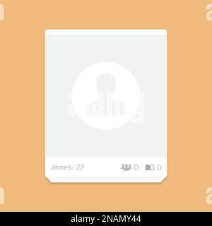 Social network post. Frame for your photo. Vector illustration. Stock Vector