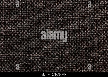 Black textile background with unique surface. Superlative dark leatherette texture. Stock Photo