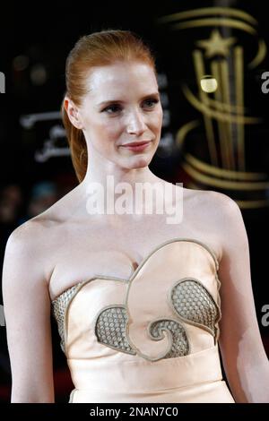 U.S. actress and jury member Jessica Chastain arrives at the closing ...