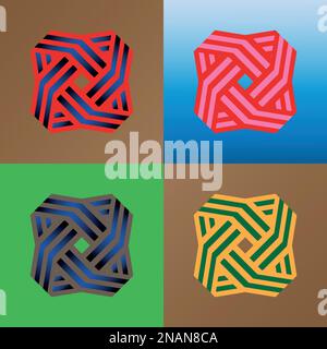 Letter logo, abstract logo, monogram logo, simple logo, modern logo and minimal logo design. This logo can be used for company, website and printing m Stock Vector
