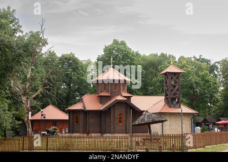 Picture of the iconic Serbian orthodox church of crkva svetog despota stefana lazarevica, or church to the Saint Despot Stefan lazarevic. The Church o Stock Photo