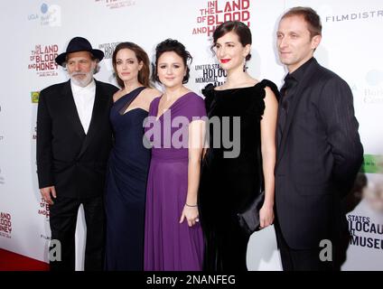Goran Kostic and Zana Marjanovic attend the In the land of blood and  honey photocall for the 62nd Berlin International Film Festival, in  Berlin, Germany, 11 February 2012. The 62nd Berlinale takes