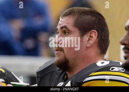 Pittsburgh Steelers center Doug Legursky (64) warms up prior to a