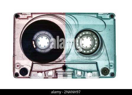 reel 2 reel cassette isolated on white background Stock Photo - Alamy