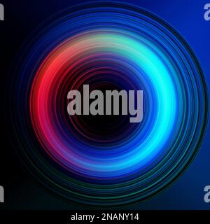 abstract colored circle lines motion blurred Stock Photo