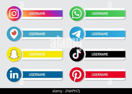 Contact us in social network Stock Vector