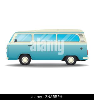 Retro hippie van Stock Vector