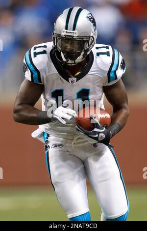 Carolina Panthers wide receiver Brandon Zylstra warms up before an NFL  football game against the Atlanta Falcons Thursday, Oct. 29, 2020, in  Charlotte, N.C. (AP Photo/Gerry Broome Stock Photo - Alamy