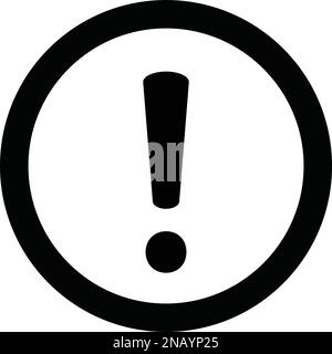 Circular warning symbols icon. Attention caution danger sign, Exclamation mark sign, Stock Vector