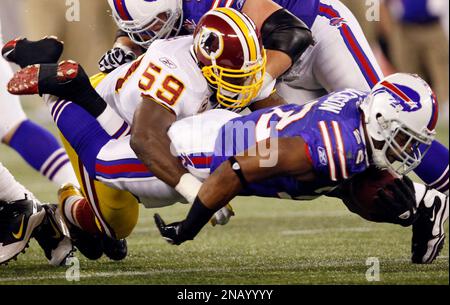 Washington Redskins inside linebacker London Fletcher warms up before the  start of an NFL football game between the St. Louis Rams and the Washington  Redskins Sunday, Sept. 16, 2012, in St. Louis. (