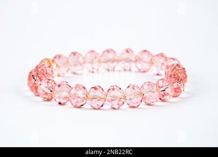 Bracelet ,Bracelet made of crystal stones Stock Photo