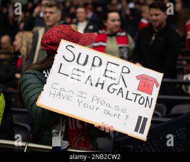 London, UK. 12th Feb, 2023. London, England, February 12th 2023 Womens Super League game between Tottenham Hotspur and Manchester United at Tottenham Hotspur Stadium, England. (Daniela Torres/SPP) Credit: SPP Sport Press Photo. /Alamy Live News Stock Photo