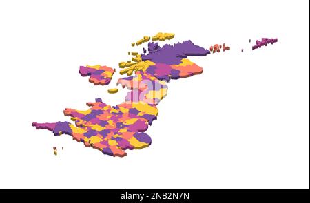 3d isometric map of Abu Dhabi is an island in United Arab Emirates ...