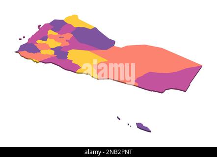 3d isometric Map of Yemen with national flag. Vector Illustration Stock ...