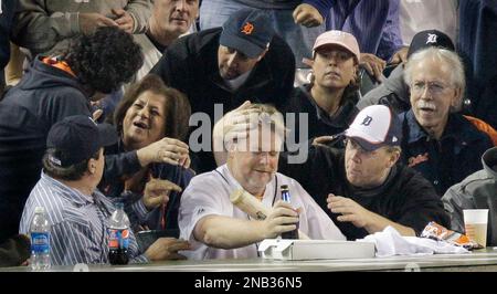Detroit Tigers fans react after game 