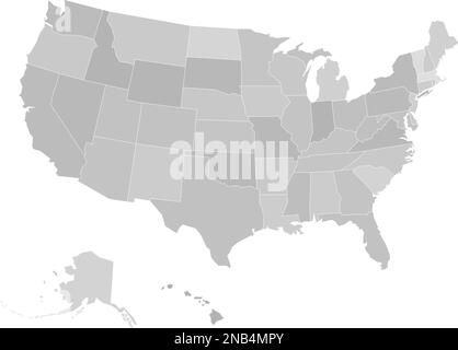 Alaska USA Map in grey Stock Vector Image & Art - Alamy