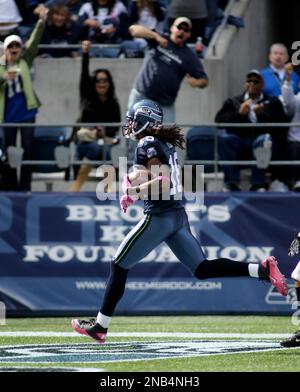 An Atlanta Falcons fans cheers in the first half of an NFL