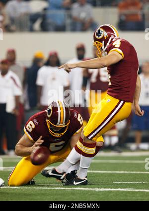 September 26, 2010: Graham Gano (4) during the NFL game between The  Washington Redskins and the St. Louis Rams at the Edward Jones Dome in St.  Louis, Missouri. St. Louis won 30-16 (