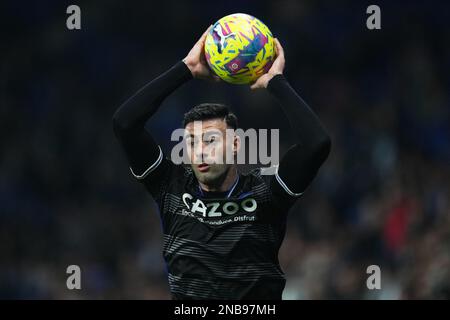 Barcelona, Spain. February 13 2023, Barcelona, Spain. 13/02/2023, Diego Rico of Real Sociedad during the La Liga match between RCD Espanyol  and  Real Sociedad played at RCDE Stadium on February 13 in Barcelona, Spain. (Photo by  / Bagu Blanco / PRESSIN) Stock Photo