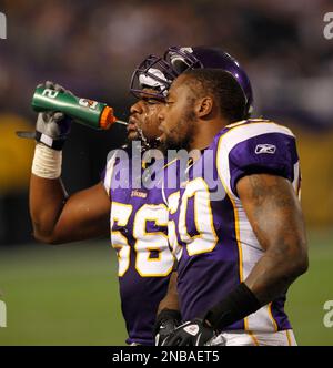 during the first half of a preseason NFL football game, Saturday, Aug. 22,  2015, in Minneapolis. (AP Photo/Andy King Stock Photo - Alamy