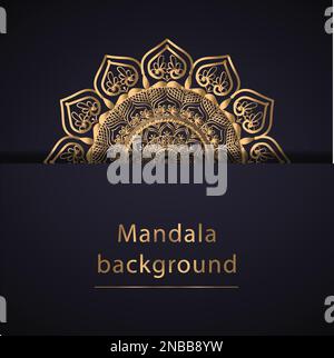 Luxury ornamental mandala design background. Can be used for cards, invitations, banners, posters, print design. Mandala background. Stock Vector