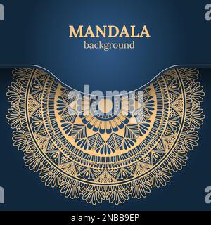 Luxury ornamental mandala design background. Can be used for cards, invitations, banners, posters, print design. Mandala background. Stock Vector