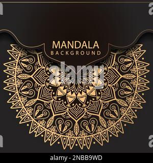 Luxury ornamental mandala design background. Can be used for cards, invitations, banners, posters, print design. Mandala background. Stock Vector