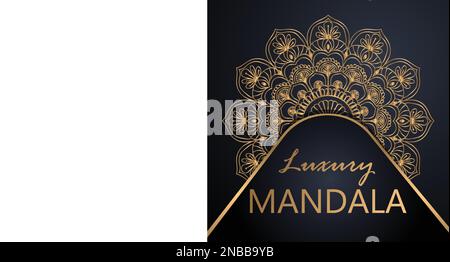 Luxury ornamental mandala design background. Can be used for cards, invitations, banners, posters, print design. Mandala background. Stock Vector