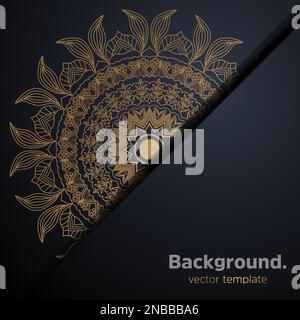 Luxury ornamental mandala design background. Can be used for cards, invitations, banners, posters, print design. Mandala background. Stock Vector