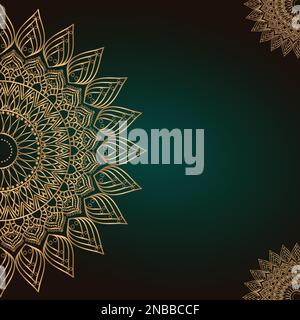 Luxury ornamental mandala design background. Can be used for cards, invitations, banners, posters, print design. Mandala background. Stock Vector