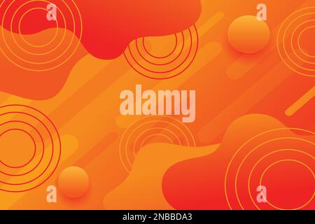 Abstract orange background dynamic textured Stock Vector