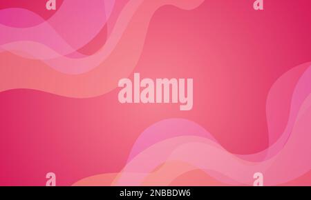 Liquid abstract background. fluid pink vector banner template for social media, web sites. Wavy shapes Stock Vector