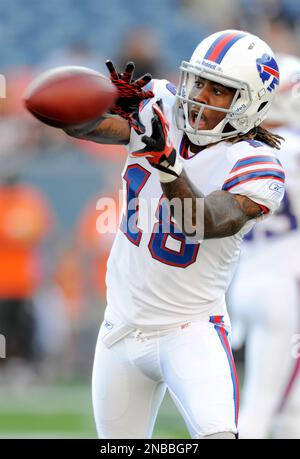 Buffalo Bills rookie wide receiver Naaman Roosevelt (#18) during a