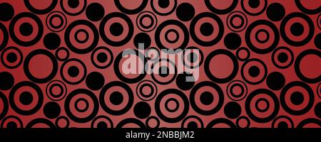 Geometrical circle pattern background - seamless illustration Stock Vector