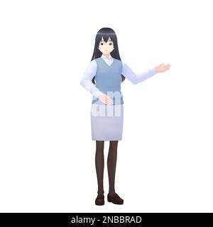 Female Teacher, 3D model Stock Photo