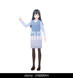 Female Teacher, 3D model Stock Photo