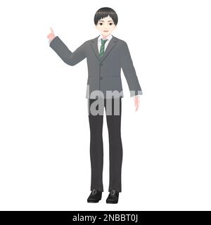 Male Teacher, 3D model Stock Photo