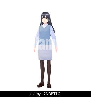 Female Teacher, 3D model Stock Photo