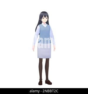 Female Teacher, 3D model Stock Photo