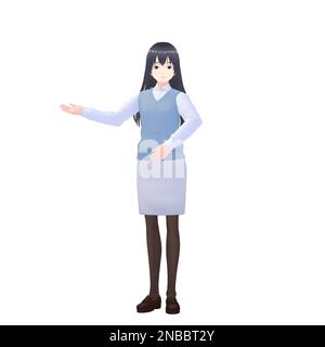 Female Teacher, 3D model Stock Photo