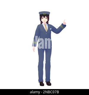 Female Driver, 3D model Stock Photo - Alamy
