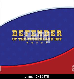 Template for February 23 on a dark background with a red star. In gold lettering. Translation: "February 23". background illustration Stock Vector