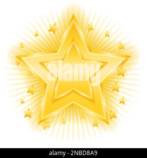 Golden star, vector eps10 illustration Stock Vector Image & Art - Alamy