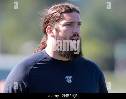 Seattle Seahawks' A.J. Schable at a walkthrough football practice to open  training camp Thursday, July 28, 2011, in Renton, Wash. (AP Photo/Elaine  Thompson Stock Photo - Alamy