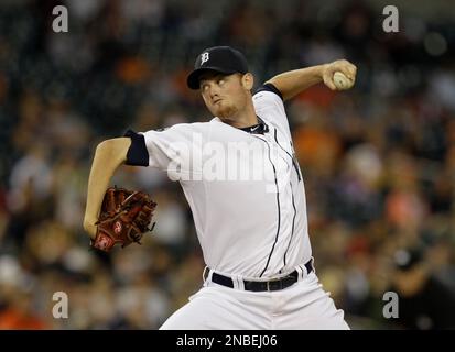 Detroit Tigers relief pitcher Charlie Furbush throws during the fourth  inning of a baseball game against the Cleveland Indians in Detroit,  Wednesday, June 15, 2011. (AP Photo/Carlos Osorio Stock Photo - Alamy