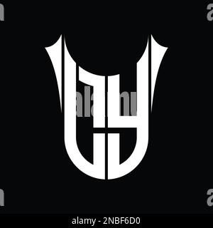 YL Logo monogram shield sharp half round shape vector images design ...