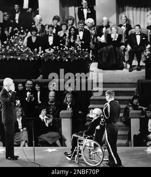 President Ronald Reagan Salutes An Air Force Cadet At The United States 