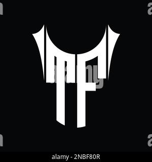 FT Logo monogram shield sharp half round shape vector images design ...