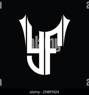 FY Logo monogram shield sharp half round shape vector images design ...